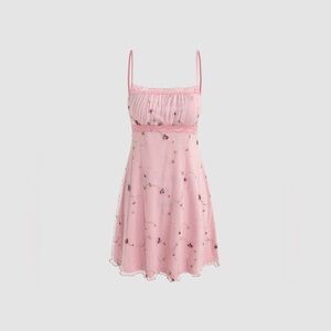 Cider Mini Floral Dress // Small